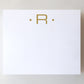 Luxe Gold Initial Notepad