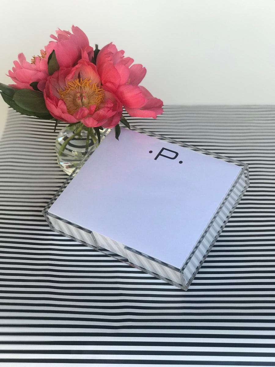 Original Initials Notepads Black Ink