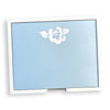 Large White Foil Flower Notepad
