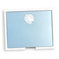 luxe white foil leaf notepad