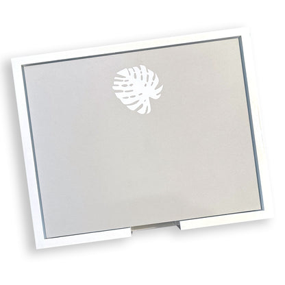 luxe white foil leaf notepad