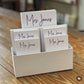 7-tablet set - with white linen holder