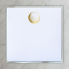 Small Square Gold Foil Golf Notepad