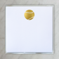 Small Square Gold Foil Baseball Notepad