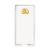Long Skinny Gold Foil  Nautilus Notepad