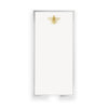 Long Skinny Gold Foil Bee Notepad