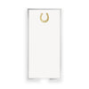 Long Skinny Gold Foil Horseshoe Notepad