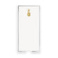 Long Skinny Gold Foil Pineapple Notepad