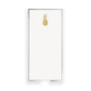 Long Skinny Gold Foil Pineapple Notepad