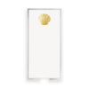 Long Skinny Gold Foil Shell Notepad