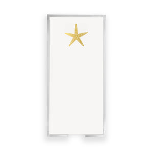 Buck Gold Foil Starfish Notepad