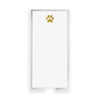 Long Skinny Gold Foil Paw Notepad
