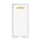 Long Skinny Gold Foil XOXO Notepad