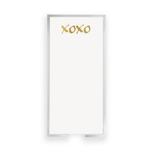 Buck Gold Foil XOXO Notepad