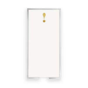 Buck Gold Foil Exclamation Notepad