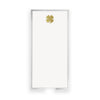 Long Skinny Gold Foil Clover Notepad