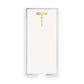 Long Skinny Gold Foil Corkscrew Notepad