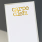 Gold Foil Buck Carpe Diem