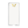 Long Skinny Gold Foil Butterfly Notepad