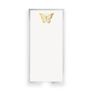 Buck Gold Foil Butterfly Notepad