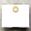 Large Gold Foil Wreath Notepad