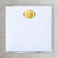 Small Square Gold Foil Football Notepad