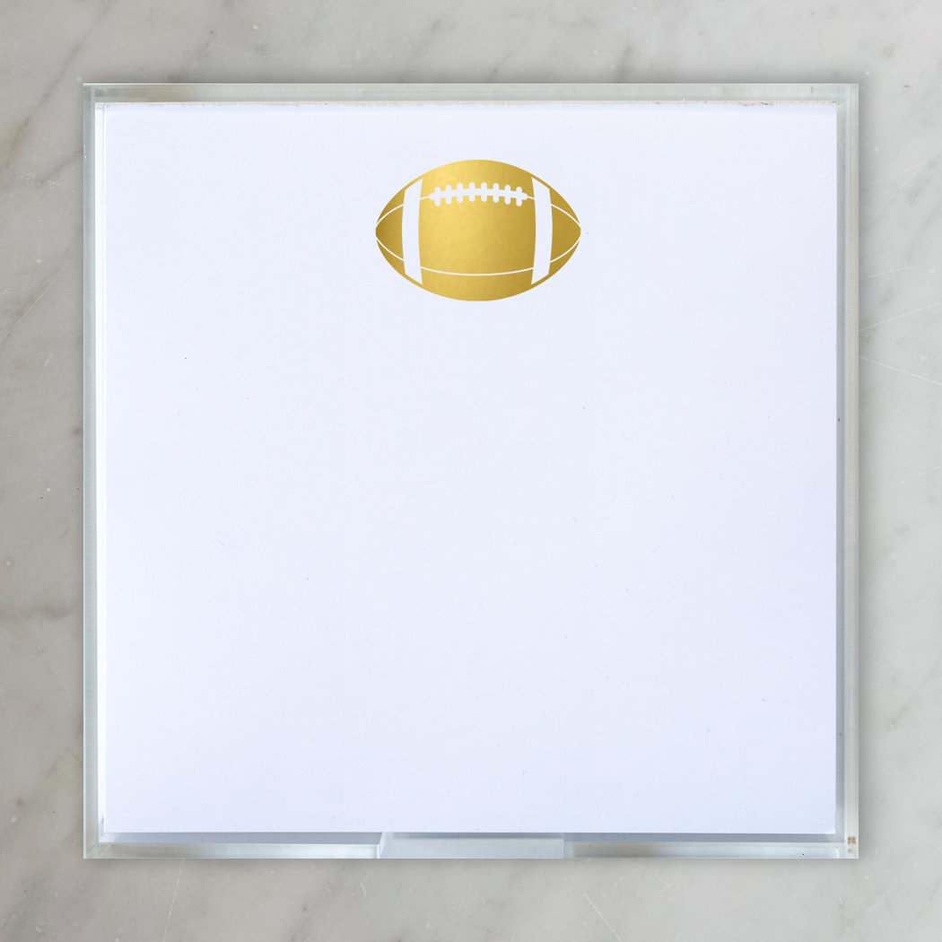 Paddie Gold Foil Football Notepad