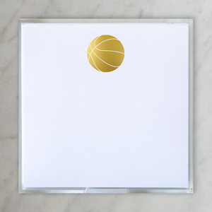 Paddie Gold Foil Basketball Notepad