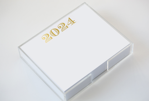 Luxe Gold Foil 2024 Notepad