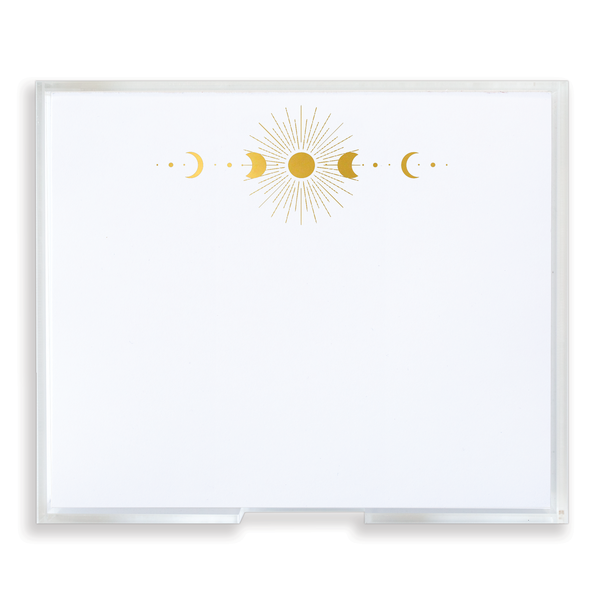 Luxe Gold Foil Moon Notepad