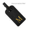 leather luggage tag