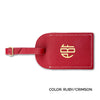 lenny leather luggage tag