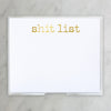 Large Gold Foil Shit List Notepad