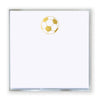 small square gold foil soccer ball