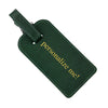 leather luggage tag