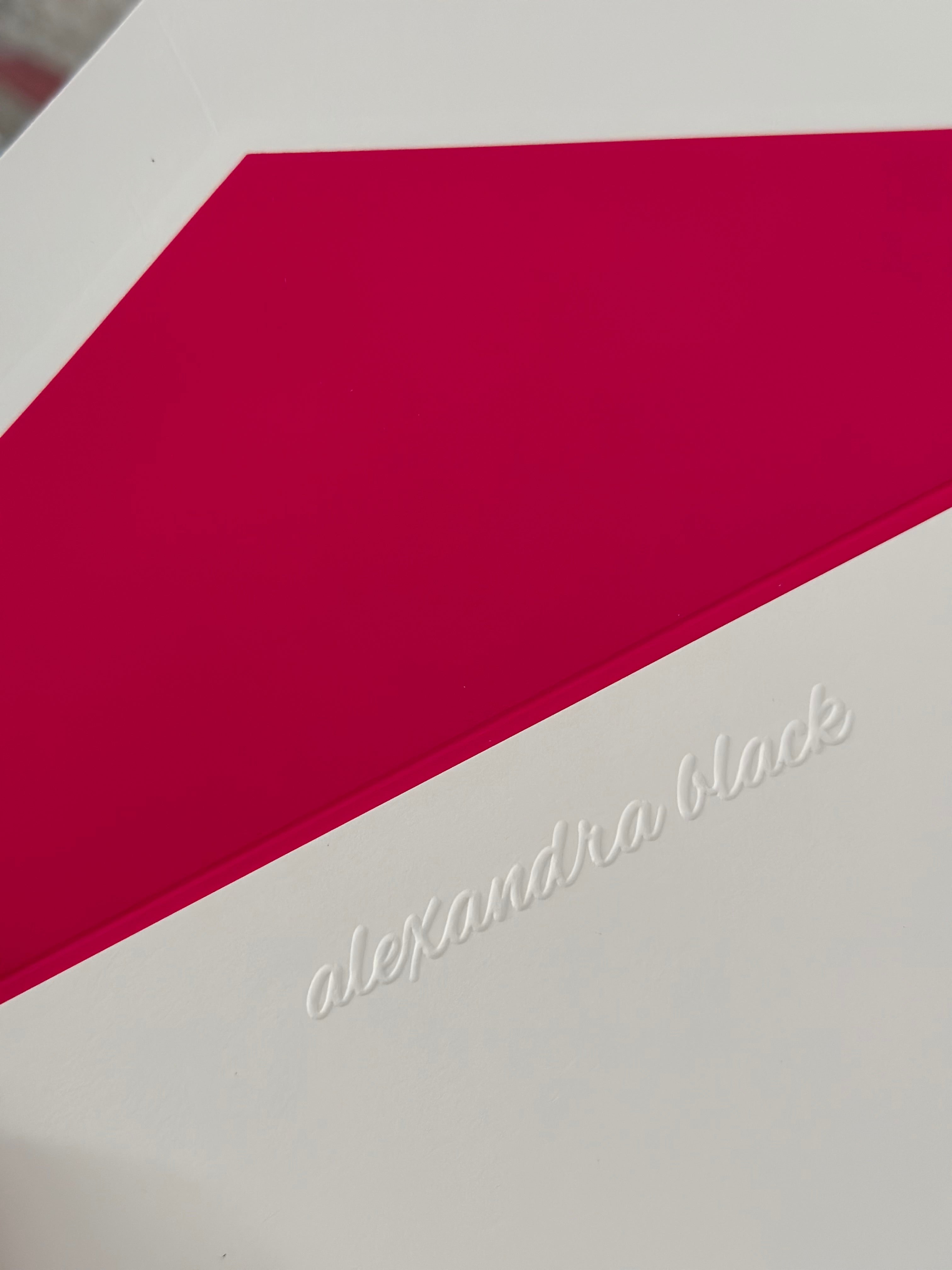 Blind Embossed Stationery