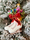 hand painted ornament - ice skates