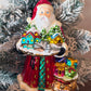 hand painted ornament - santa's village 90272