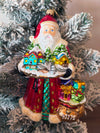 hand painted ornament - santa's village 90272