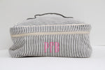 Striped Cosmetic Case