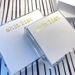 Paddie Gold Foil Shit List Notepad
