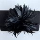 avery - feather clutch