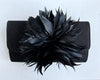 avery - feather clutch