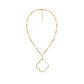 riley clover shell necklace