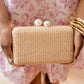Mimi Pearl Top Clutch