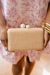 Mimi Pearl Top Clutch
