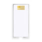 long skinny gold foil flag