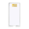 long skinny gold foil flag