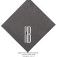 custom monogram cocktail napkins