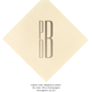 custom monogram cocktail napkins